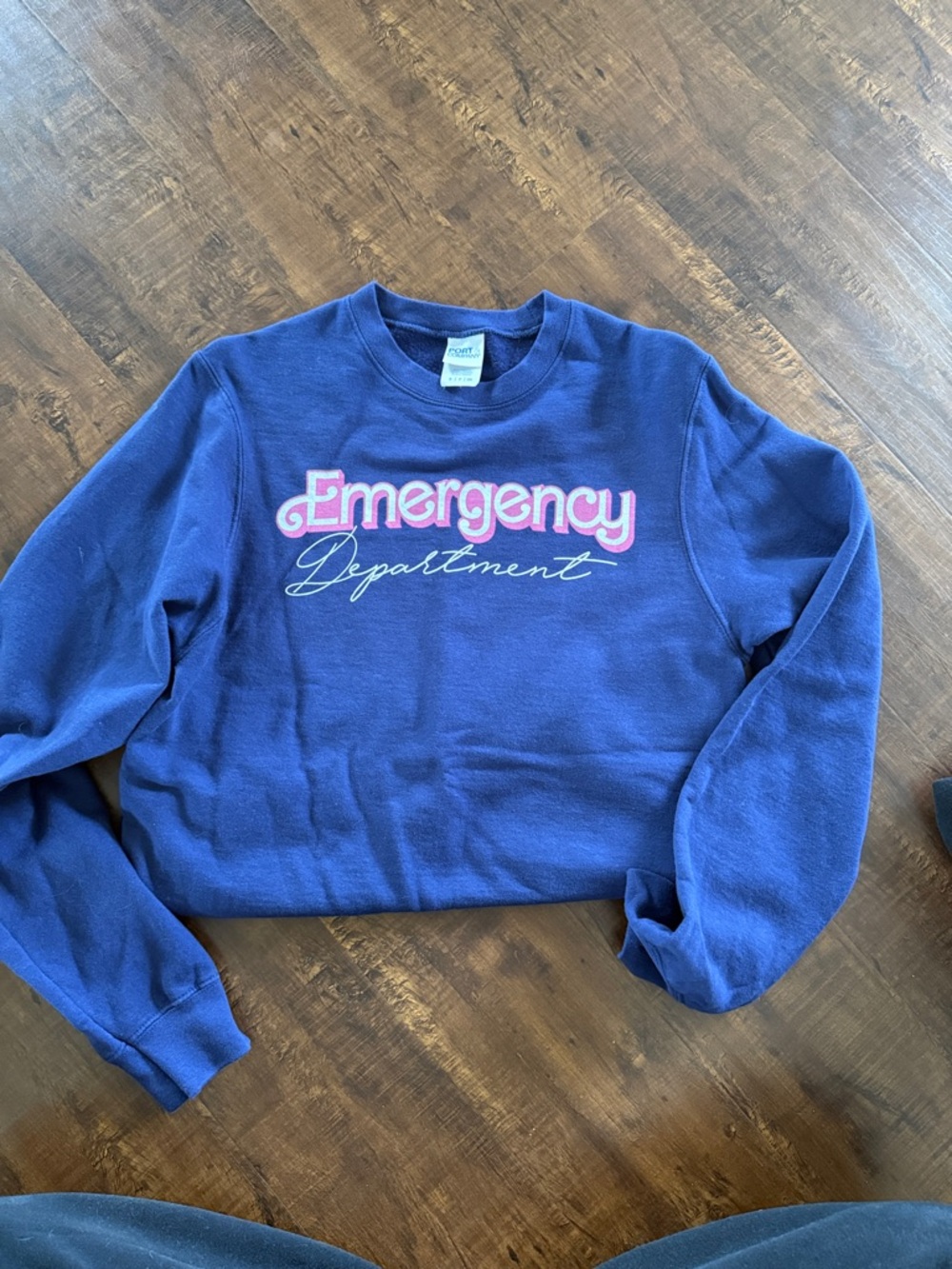 Navy long sleeve nurse crew neck